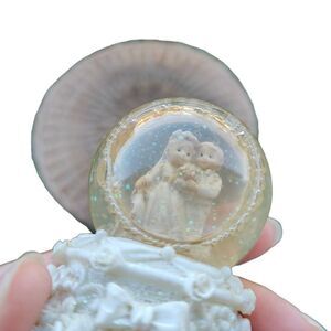 SFI Vintage Wedding Glass Snow Globe Decor